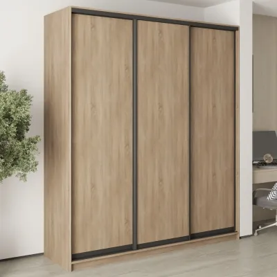 Шафа-купе тридверна Mebel Star Комбо BG 210х45х240 см Дуб сонома (MBS-9451)