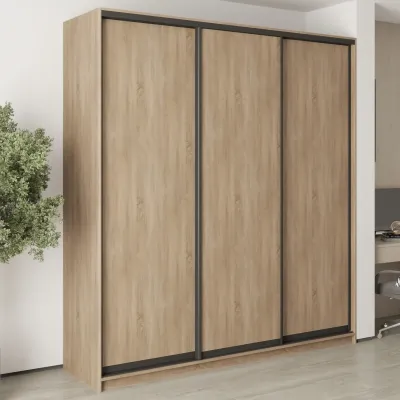 Шафа-купе тридверна Mebel Star Комбо BG 220х45х240 см Дуб сонома (MBS-9452)