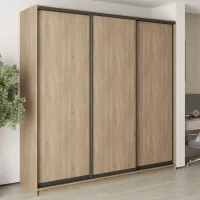 Шкаф-купе трехдверный Mebel Star Комбо BG 240х45х240 см Дуб сонома (MBS-9454)