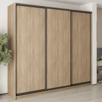 Шафа-купе тридверна Mebel Star Комбо BG 260х45х240 см Дуб сонома (MBS-9456)