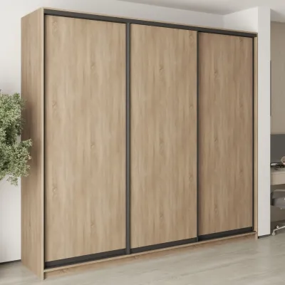 Шафа-купе тридверна Mebel Star Комбо BG 260х45х240 см Дуб сонома (MBS-9456)
