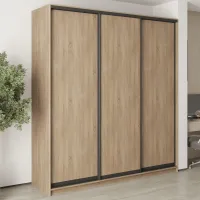 Шкаф-купе трехдверный Mebel Star Комбо BG 220х60х240 см Дуб сонома (MBS-9462)