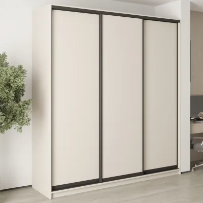 Шафа-купе тридверна Mebel Star Комбо BG 220х45х240 см Кашемір (MBS-9472)