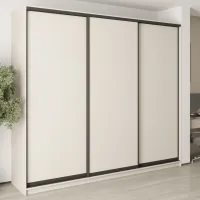Шафа-купе тридверна Mebel Star Комбо BG 270х45х240 см Кашемір (MBS-9477)