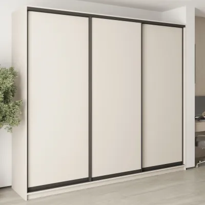 Шафа-купе тридверна Mebel Star Комбо BG 270х45х240 см Кашемір (MBS-9477)