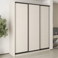 Шафа-купе тридверна Mebel Star Комбо BG 210х60х240 см Кашемір (MBS-9481)