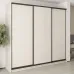 Шафа-купе тридверна Mebel Star Комбо BG 260х60х240 см Кашемір (MBS-9486)