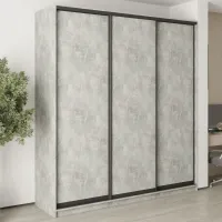 Шкаф-купе трехдверный Mebel Star Комбо BG 220х45х240 см Бетон (MBS-9492)