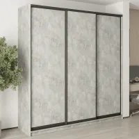 Шкаф-купе трехдверный Mebel Star Комбо BG 230х45х240 см Бетон (MBS-9493)