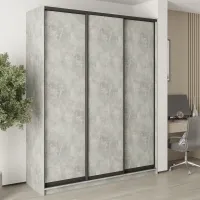 Шафа-купе тридверна Mebel Star Комбо BG 190х60х240 см Бетон (MBS-9499)