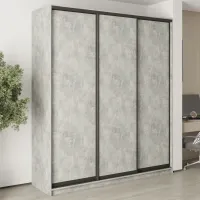 Шафа-купе тридверна Mebel Star Комбо BG 210х60х240 см Бетон (MBS-9501) Шафа-купе тридверна Mebel Star Комбо BG 210х60х240 см Бетон (MBS-9501)