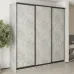 Шафа-купе тридверна Mebel Star Комбо BG 230х60х240 см Бетон (MBS-9503)