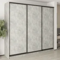 Шкаф-купе трехдверный Mebel Star Комбо BG 260х60х240 см Бетон (MBS-9506)