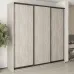 Шафа-купе тридверна Mebel Star Комбо BG 240х45х240 см Аляска сірий (MBS-9514)