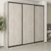 Шафа-купе тридверна Mebel Star Комбо BG 250х60х240 см Аляска сірий (MBS-9525)