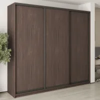 Шафа-купе тридверна Mebel Star Комбо BG 260х45х240 см Дуб ристрето (MBS-9536)