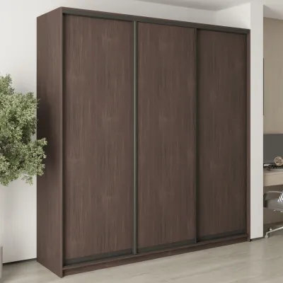 Шафа-купе тридверна Mebel Star Комбо BG 230х60х240 см Дуб ристрето (MBS-9543)