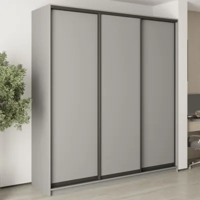Шафа-купе тридверна Mebel Star Комбо BG 220х45х240 см Серая мышка (MBS-9552)