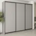 Шафа-купе тридверна Mebel Star Комбо BG 270х45х240 см Серая мышка (MBS-9557)