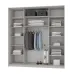 Шафа-купе тридверна Mebel Star Комбо BG 230х60х240 см Серая мышка (MBS-9563)