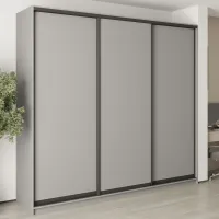 Шафа-купе тридверна Mebel Star Комбо BG 260х60х240 см Серая мышка (MBS-9566) Шафа-купе тридверна Mebel Star Комбо BG 260х60х240 см Серая мышка (MBS-9566)