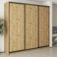 Шкаф-купе трехдверный Mebel Star Комбо BG 250х45х240 см Дуб тахо (MBS-9575)