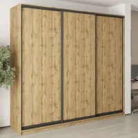 Шкаф-купе трехдверный Mebel Star Комбо BG 260х45х240 см Дуб тахо (MBS-9576)