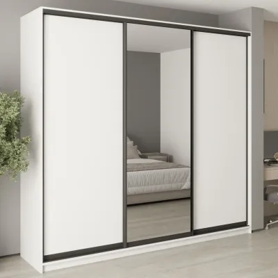 Шкаф-купе трехдверный Mebel Star Комбо BG 260х45х240 см Аляска белый (MBS-9596)