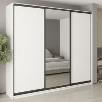 Шкаф-купе трехдверный Mebel Star Комбо BG 270х45х240 см Аляска белый (MBS-9597)