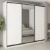 Шафа-купе тридверна Mebel Star Комбо BG 270х45х240 см Аляска білий (MBS-9597)