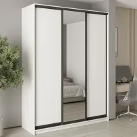 Шкаф-купе трехдверный Mebel Star Комбо BG 180х60х240 см Аляска белый (MBS-9598) Шкаф-купе трехдверный Mebel Star Комбо BG 180х60х240 см Аляска белый (MBS-9598)