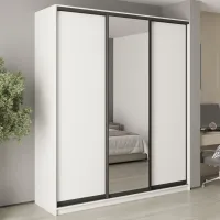 Шафа-купе тридверна Mebel Star Комбо BG 210х60х240 см Аляска білий (MBS-9601) Шафа-купе тридверна Mebel Star Комбо BG 210х60х240 см Аляска білий (MBS-9601)