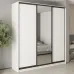 Шафа-купе тридверна Mebel Star Комбо BG 220х60х240 см Аляска білий (MBS-9602)