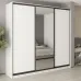 Шафа-купе тридверна Mebel Star Комбо BG 250х60х240 см Аляска білий (MBS-9605)