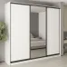 Шафа-купе тридверна Mebel Star Комбо BG 260х60х240 см Аляска білий (MBS-9606)