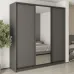Шафа-купе тридверна Mebel Star Комбо BG 230х45х240 см Антрацит (MBS-9613)