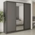 Шафа-купе тридверна Mebel Star Комбо BG 240х45х240 см Антрацит (MBS-9614)