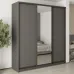 Шафа-купе тридверна Mebel Star Комбо BG 220х60х240 см Антрацит (MBS-9622)