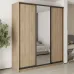 Шафа-купе тридверна Mebel Star Комбо BG 210х45х240 см Дуб сонома (MBS-9631)
