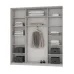 Шафа-купе тридверна Mebel Star Комбо BG 220х45х240 см Дуб сонома (MBS-9632)