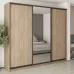 Шафа-купе тридверна Mebel Star Комбо BG 270х60х240 см Дуб сонома (MBS-9647)