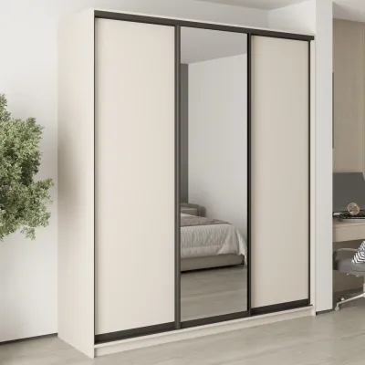 Шафа-купе тридверна Mebel Star Комбо BG 210х45х240 см Кашемір (MBS-9651)