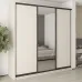 Шафа-купе тридверна Mebel Star Комбо BG 240х60х240 см Кашемір (MBS-9664)