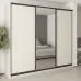 Шафа-купе тридверна Mebel Star Комбо BG 270х60х240 см Кашемір (MBS-9667)
