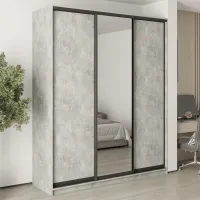 Шафа-купе тридверна Mebel Star Комбо BG 200х45х240 см Бетон (MBS-9670) Шафа-купе тридверна Mebel Star Комбо BG 200х45х240 см Бетон (MBS-9670)