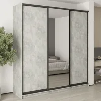 Шафа-купе тридверна Mebel Star Комбо BG 230х60х240 см Бетон (MBS-9683) Шафа-купе тридверна Mebel Star Комбо BG 230х60х240 см Бетон (MBS-9683)