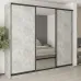 Шафа-купе тридверна Mebel Star Комбо BG 270х60х240 см Бетон (MBS-9687)