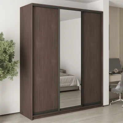 Шафа-купе тридверна Mebel Star Комбо BG 200х45х240 см Дуб ристрето (MBS-9710)