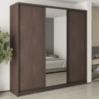 Шкаф-купе трехдверный Mebel Star Комбо BG 240х45х240 см Дуб ристрето (MBS-9714)