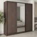 Шафа-купе тридверна Mebel Star Комбо BG 240х45х240 см Дуб ристрето (MBS-9714)